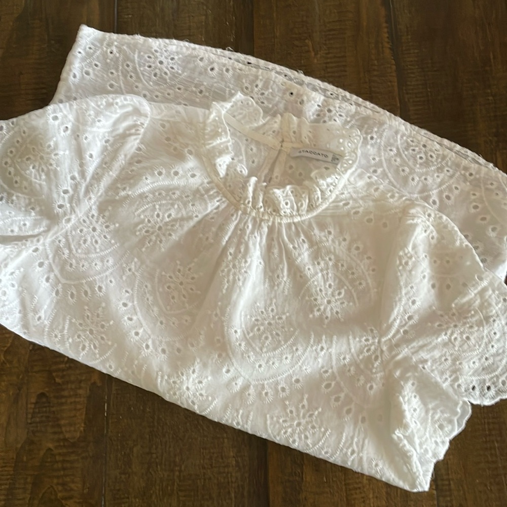 Staccato White Blouse